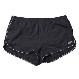 Reebok Relaxed Black Fast Track Athletic Shorts
